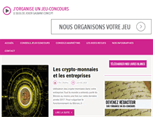 Tablet Screenshot of jorganiseunjeuconcours.com